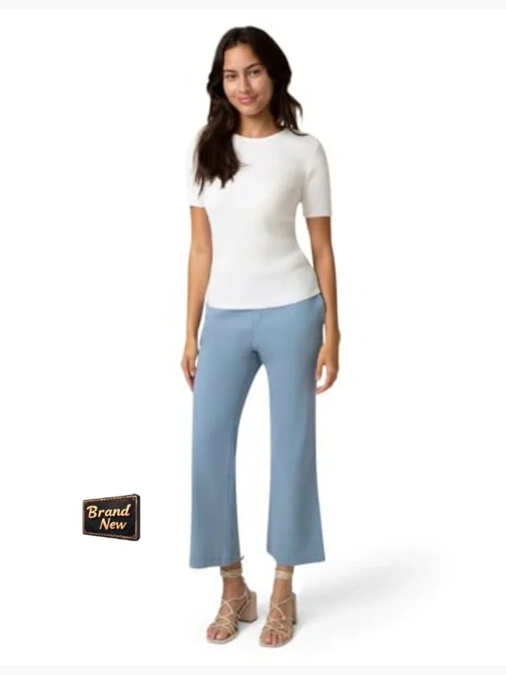 Ultra Stretch Chino Kick Flare Pants with Pockets